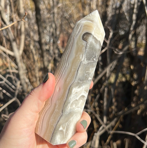 Banded Zebra Calcite Tower