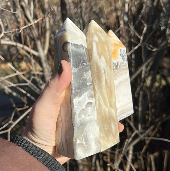 Banded Zebra Calcite Tower