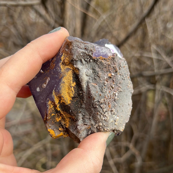 Purple Cubic Fluorite