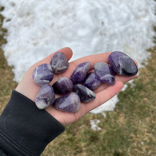 Chevron Amethyst Tumble