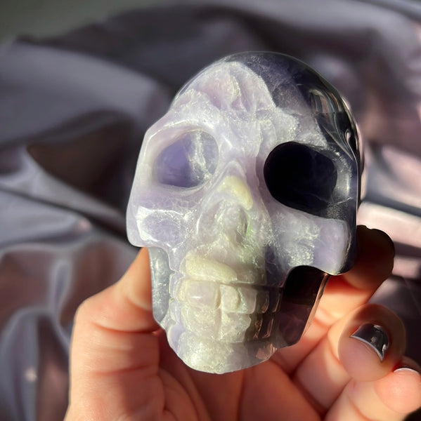 Large Fluorite Skull - B