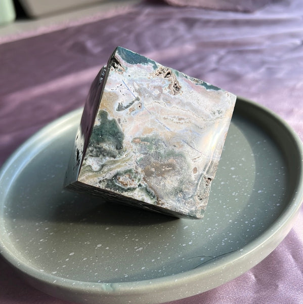 Ocean Jasper Cube - C