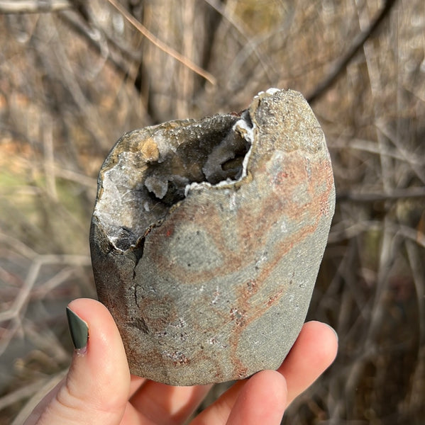 Cut Base Black Chalcedony