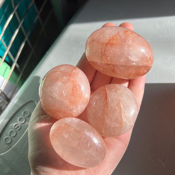 Fire Quartz Palm Stone