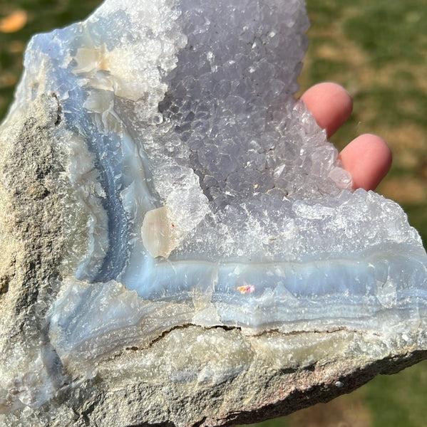 Raw Blue Lace Agate - A