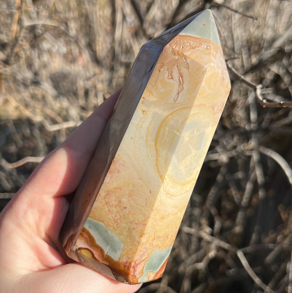 Polychrome Jasper Tower - E