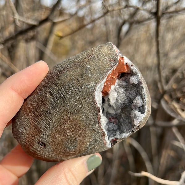 Cut Base Black Chalcedony