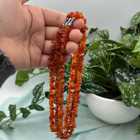 Carnelian Chip Necklace