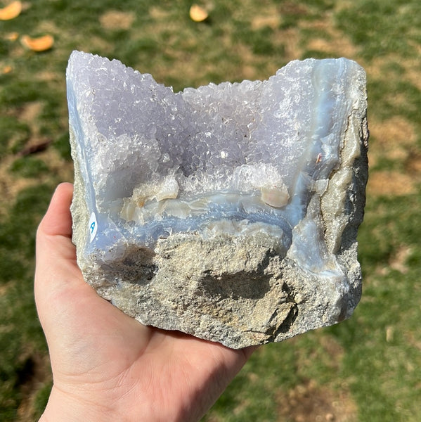 Raw Blue Lace Agate - A