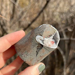 Cut Base Black Chalcedony