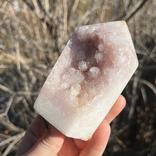 Chunky Pink Amethyst Tower