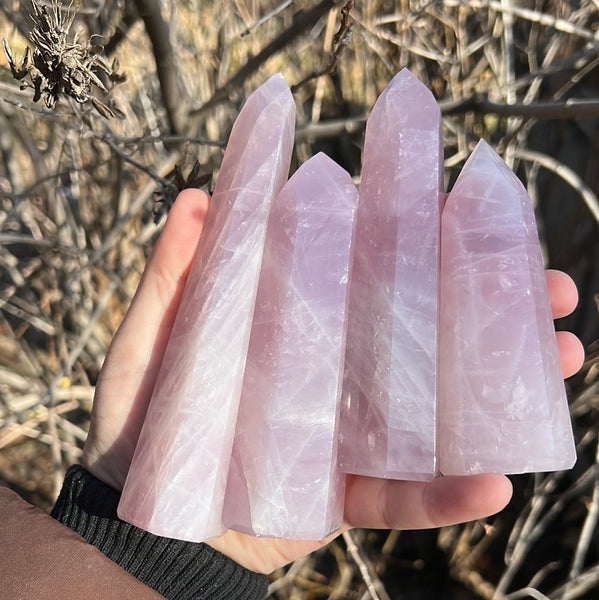 Lavender Rose Quartz Towers