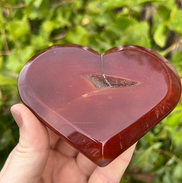 Carnelian Heart Carving