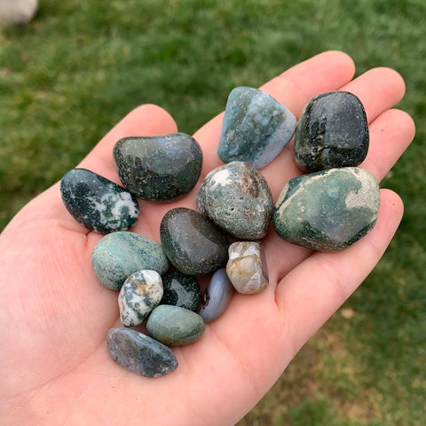 Moss Agate Tumble