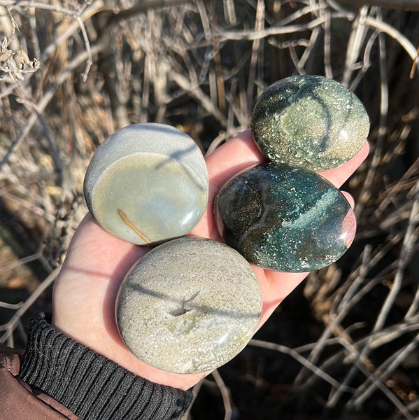 Ocean Jasper Palm Stones