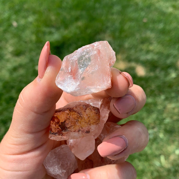 Raw/Rough Fire Quartz