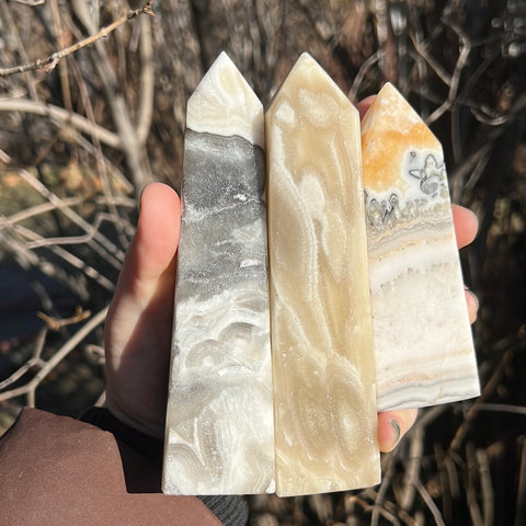 Banded Zebra Calcite Tower