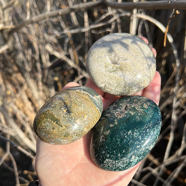 Ocean Jasper Palm Stones