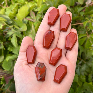 Mini Red Jasper Coffin