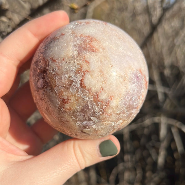 Pink Amethyst Sphere - B