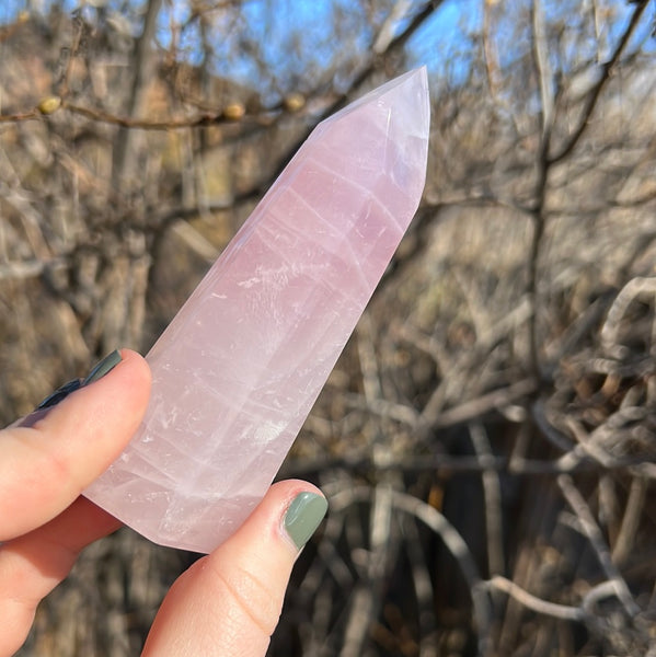 Lavender Rose Quartz Towers