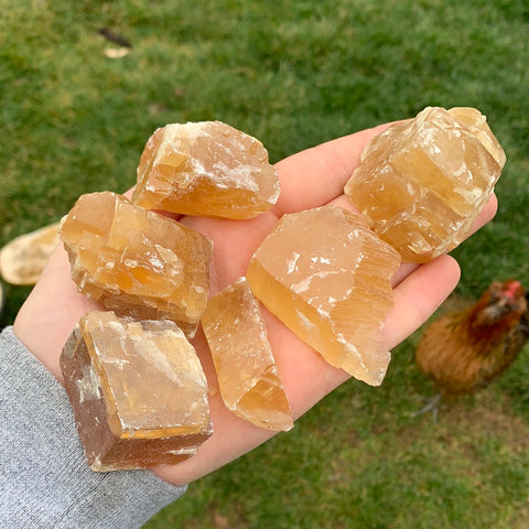 Raw/Rough Honey Calcite