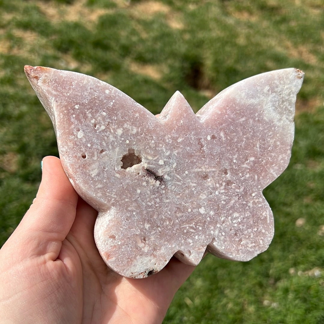 Pink Amethyst Butterfly