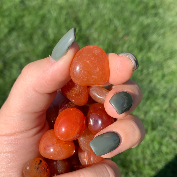 A Grade Carnelian Tumbles