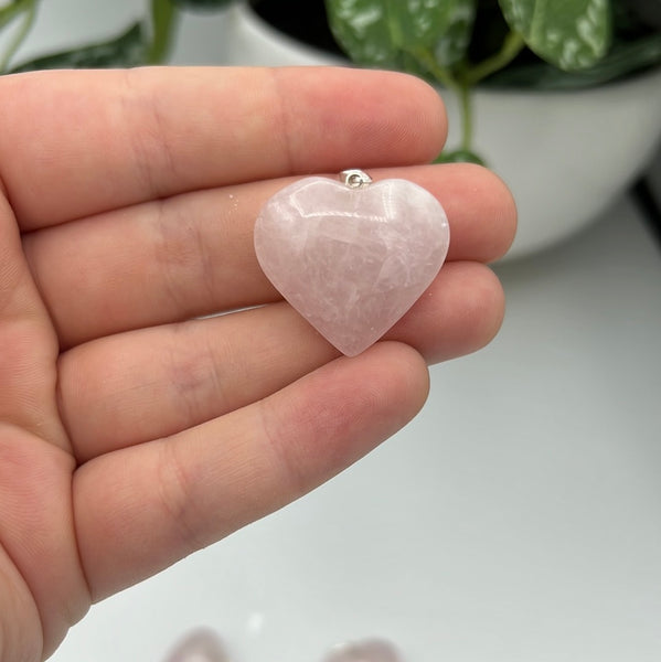 Rose Quartz Heart Pendant