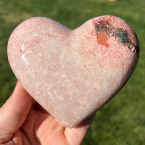 Pink Amethyst Heart - A