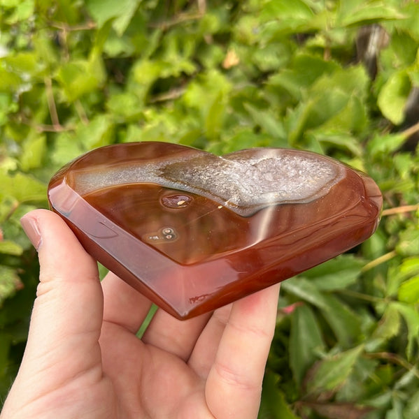 Carnelian Heart Carving