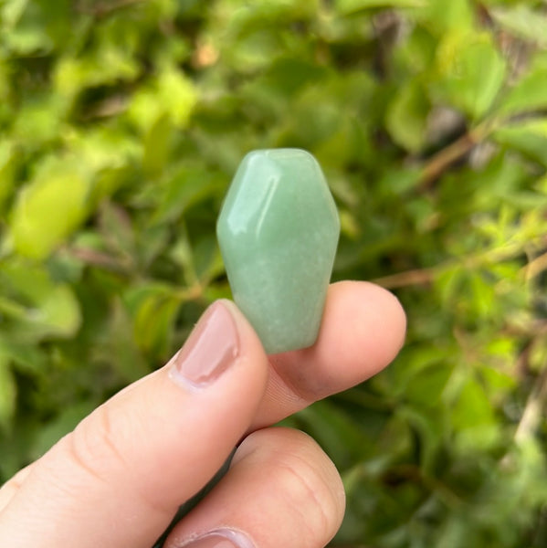 Mini Green Aventurine Coffin