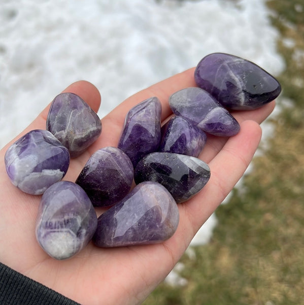 Chevron Amethyst Tumble