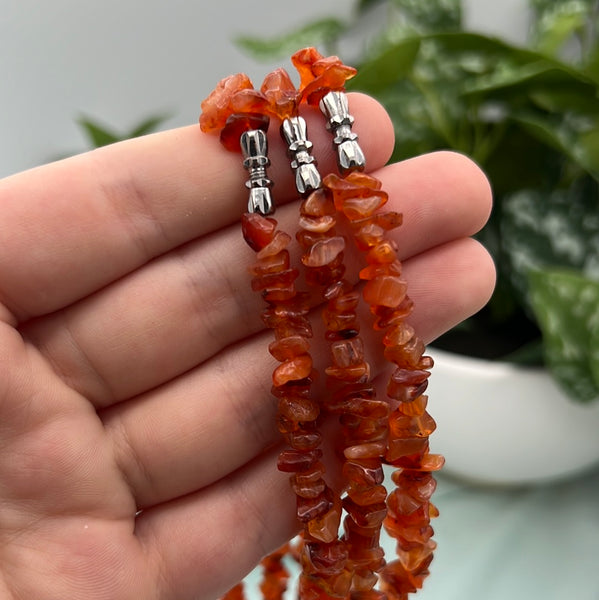 Carnelian Chip Necklace