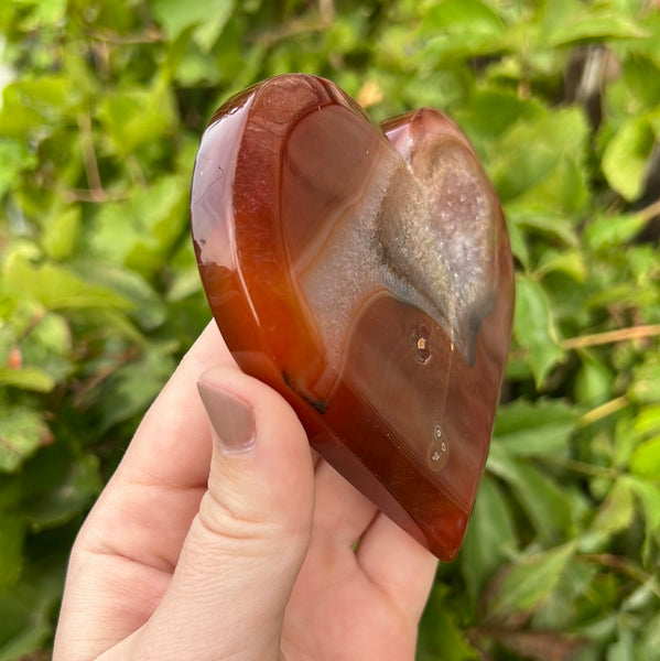 Carnelian Heart Carving