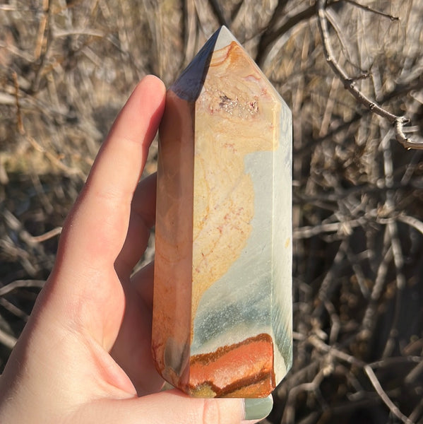 Polychrome Jasper Tower - E