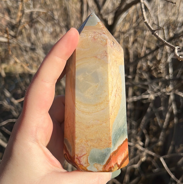 Polychrome Jasper Tower - E